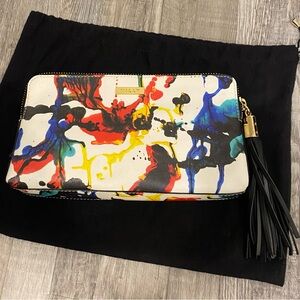 Milly Colorful Paint Artsy Clutch Bag